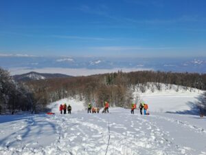 GRS Ljubljana - Zasavski Triglav - vaja na snegu