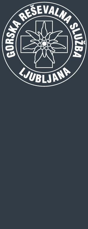 Logotip GRS Ljubljana Siv Inverse